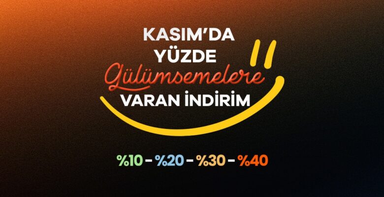 “Yüzde Gülümsemelere Varan İndirim”  Kasım ayında Evidea’da!