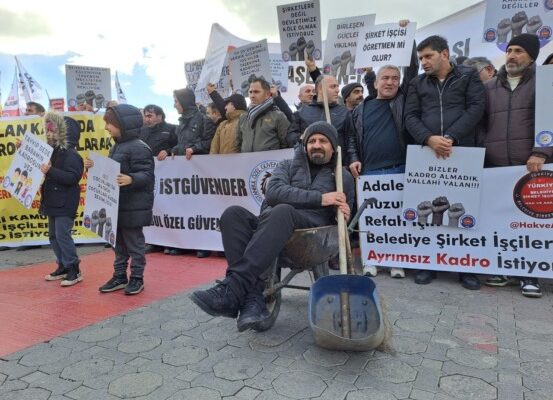 Taşeron Ve Belediye Şirket İşçileri Kadro Haklarını İstiyor