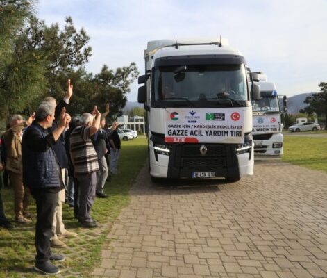 GAZZE İÇİN YARDIM TIR’LARI BURSA’DAN YOLA ÇIKTI