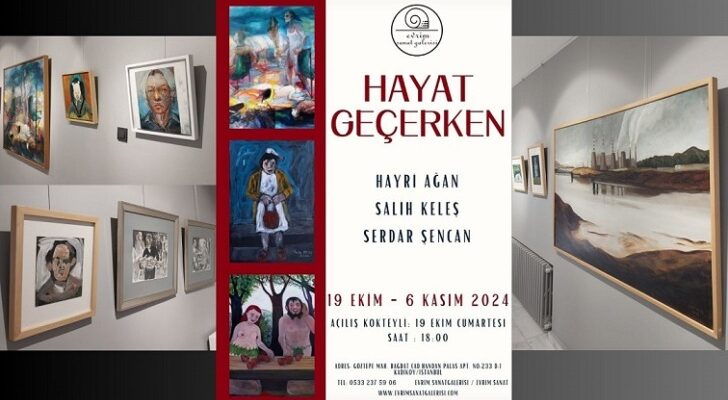 Salih Keleş, Hayri Ağan ve Serdar Şencan’ın buluşturan sergi sanat izleyicisiyle buluştu.