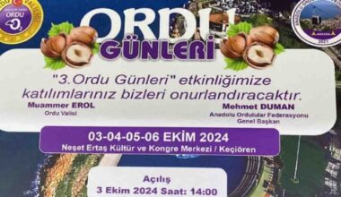 Ordu Günleri Ankara’da Başlıyor