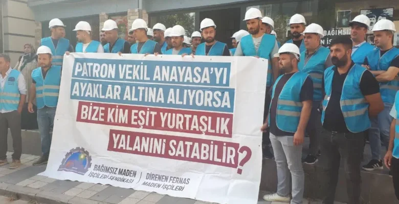 Sarıbal’dan Fernas Madencilerine Destek