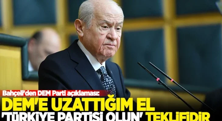 DEM Parti’ye uzattığımız el ‘gelin Türkiye Partisi olun’ teklifidir