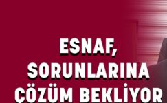 Esnaf sorunlarına çözüm bekliyor