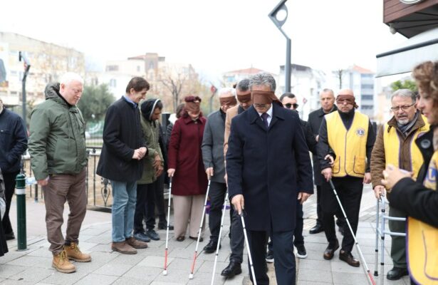 Gemlik’te Görme Engelliler İçin Farkındalık