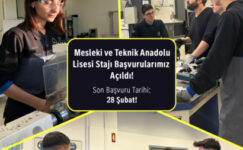 Mercedes-Benz Türk’ün, Mesleki ve Teknik Anadolu Lisesi Uzun Dönem Stajı İçin Başvurular Başladı!