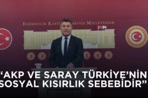 SARIBAL; “AKP VE SARAY TÜRKİYE’NİN SOSYAL KISIRLIK SEBEBİDİR”