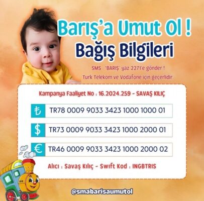 Barış bebek yaşamak için yardım bekliyor